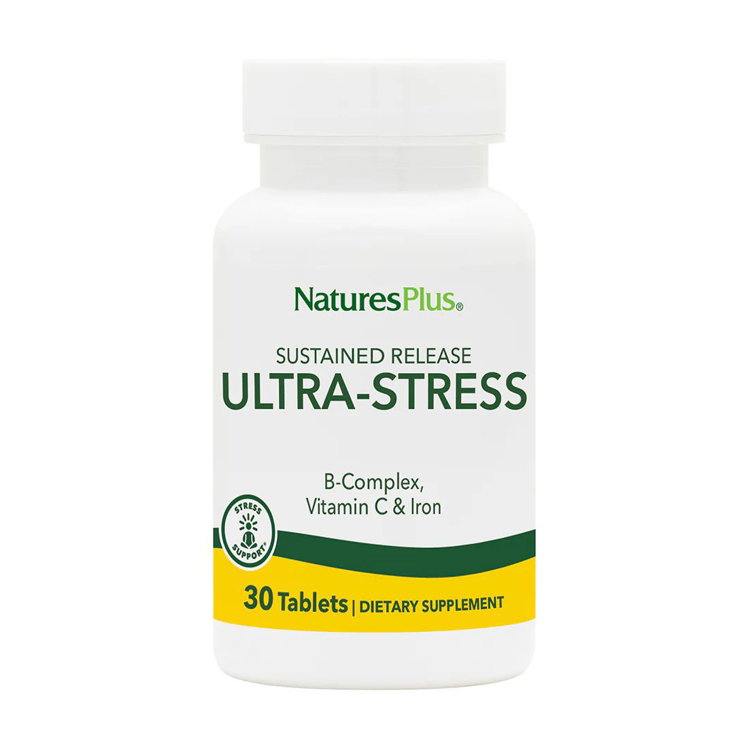 

Уцінка! Комплекс при подолання стресу NaturesPlus Ultra Stress з залізом, 30 таблеток