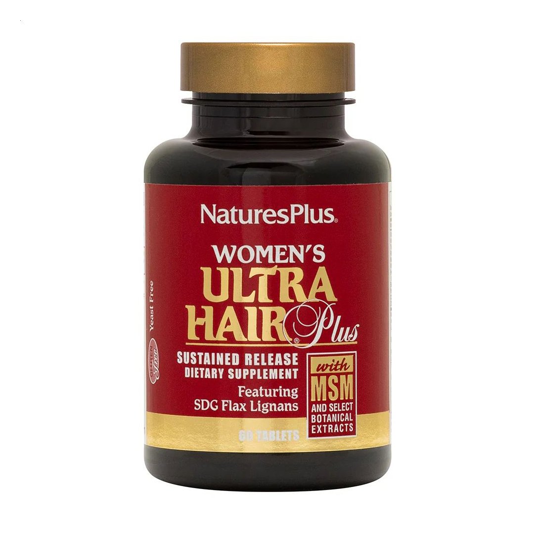 

Ріст та оздоровлення волосся NaturesPlus Ultra Hair для жінок, 60 таблеток