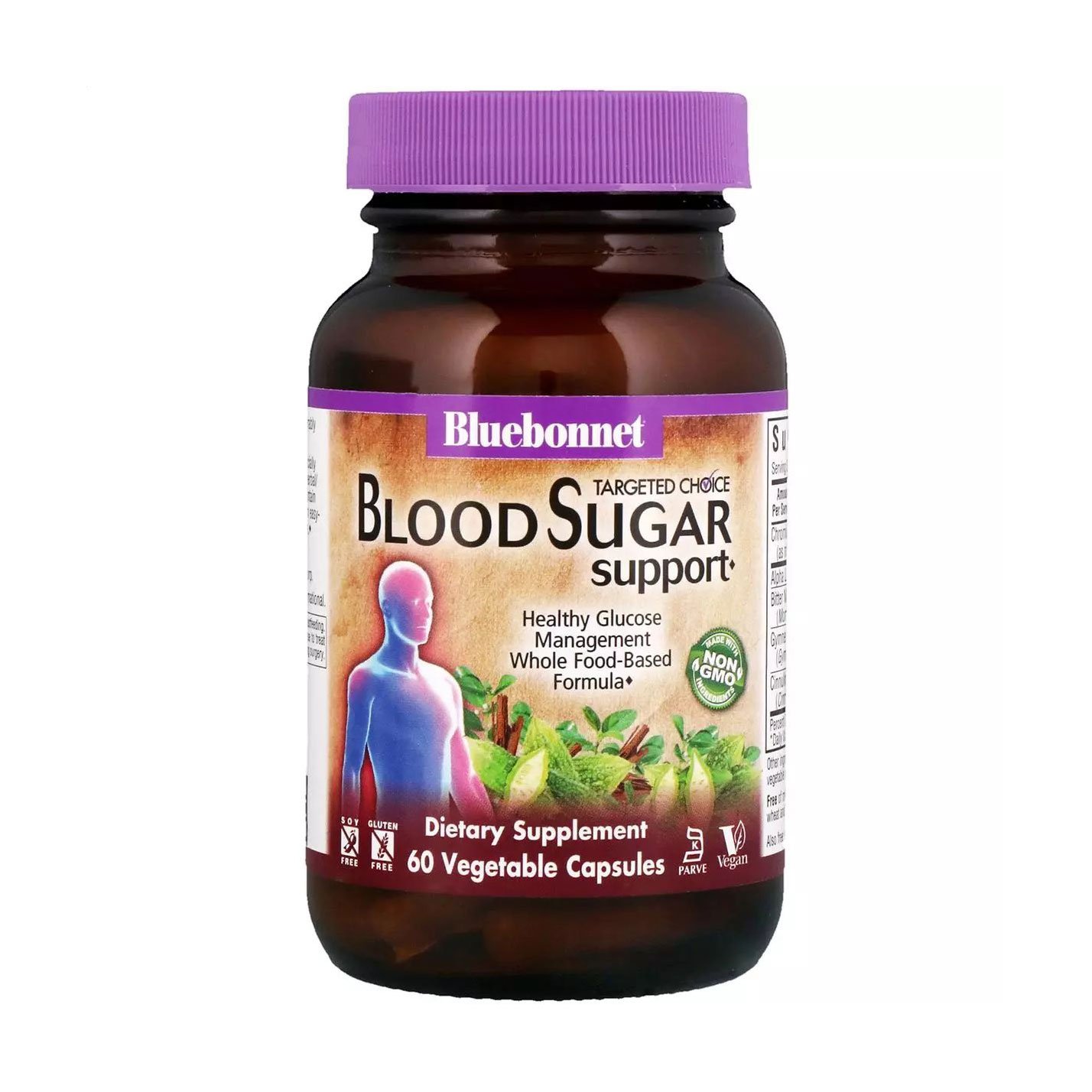 

Контроль цукру в крові Bluebonnet Nutrition Targeted Choice Blood Sugar Support, 60 капсул
