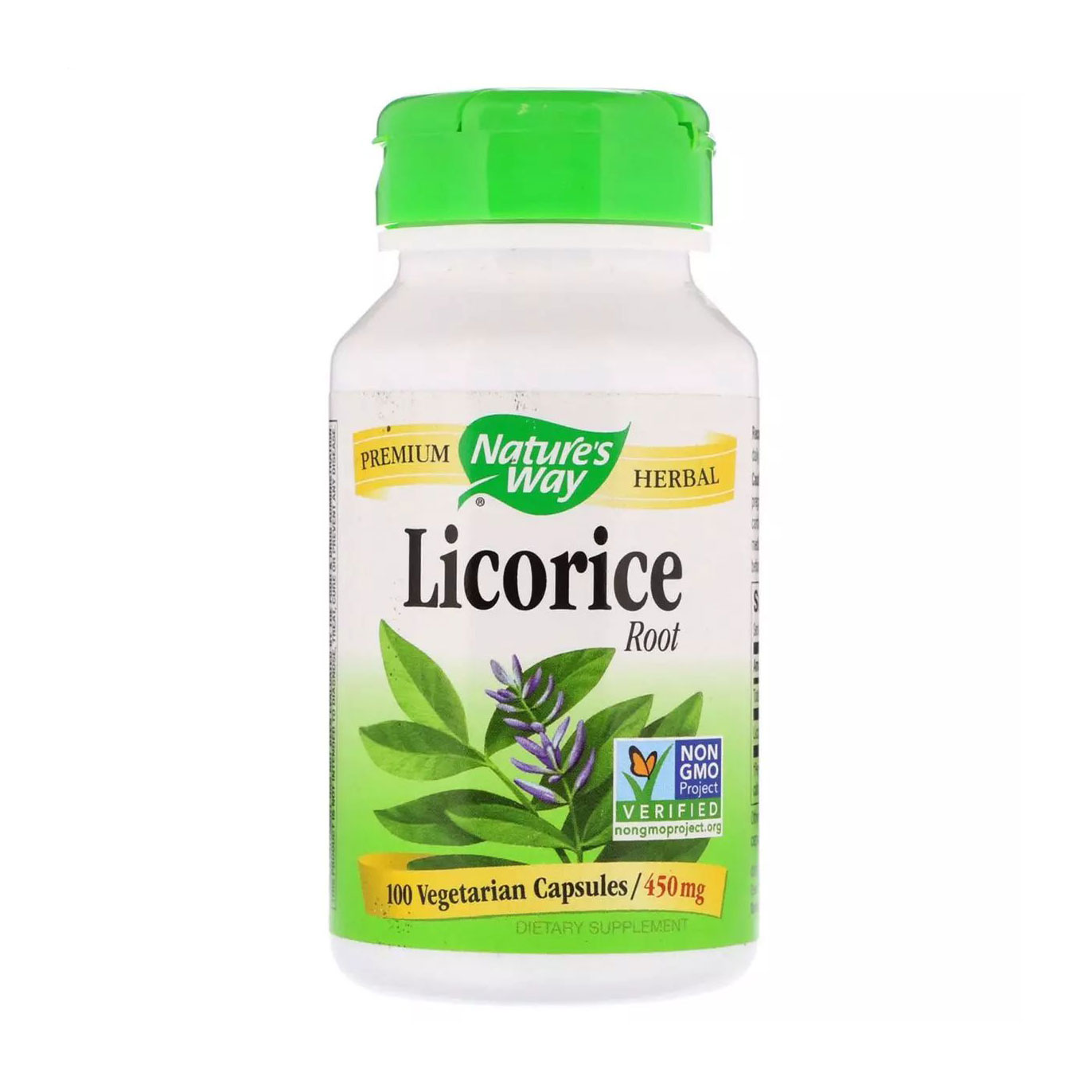 

Корінь солодки (лакриці) Nature's Way Licorice Root 900 мг, 100 капсул