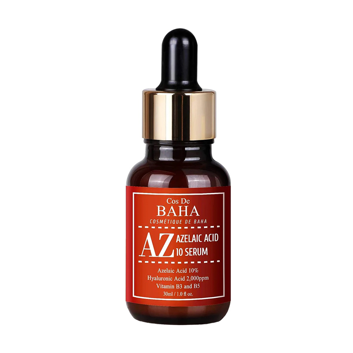 

Уцінка! Сироватка для обличчя Cos De Baha Azelaic Acid 10% Serum з азелаїновою кислотою 10%, 30 мл