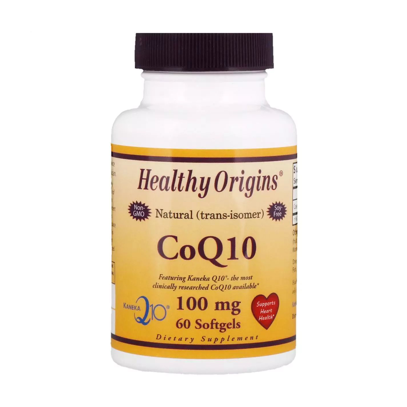 

Коензим Q10 Healthy Origins Coenzyme Q10, 100 мг, 60 желатинових капсул