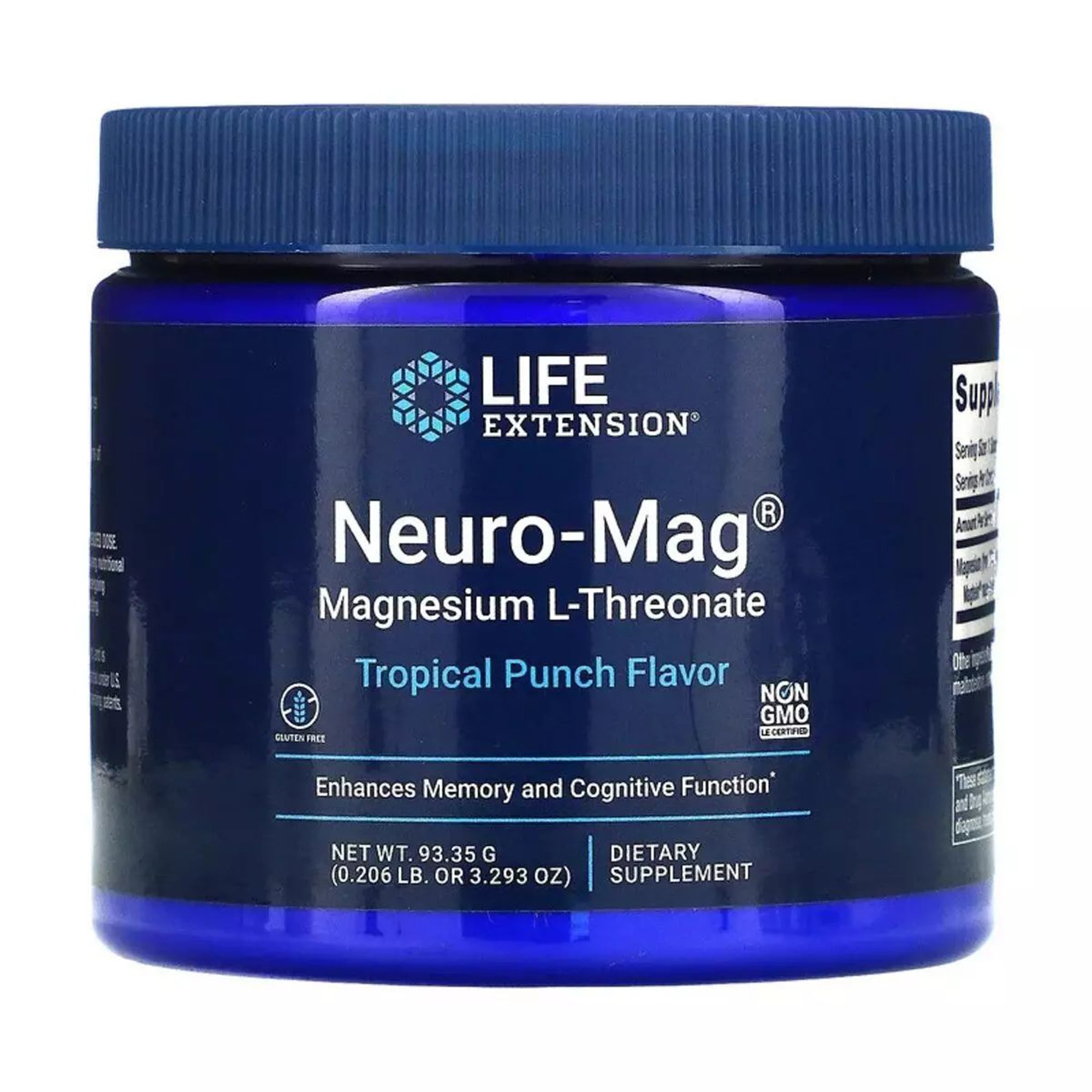

Магній L-Треонат Life Extension Neuro-Mag Magnesium L-Threonate зі смаком тропічного пуншу, в порошку, 93.35 г