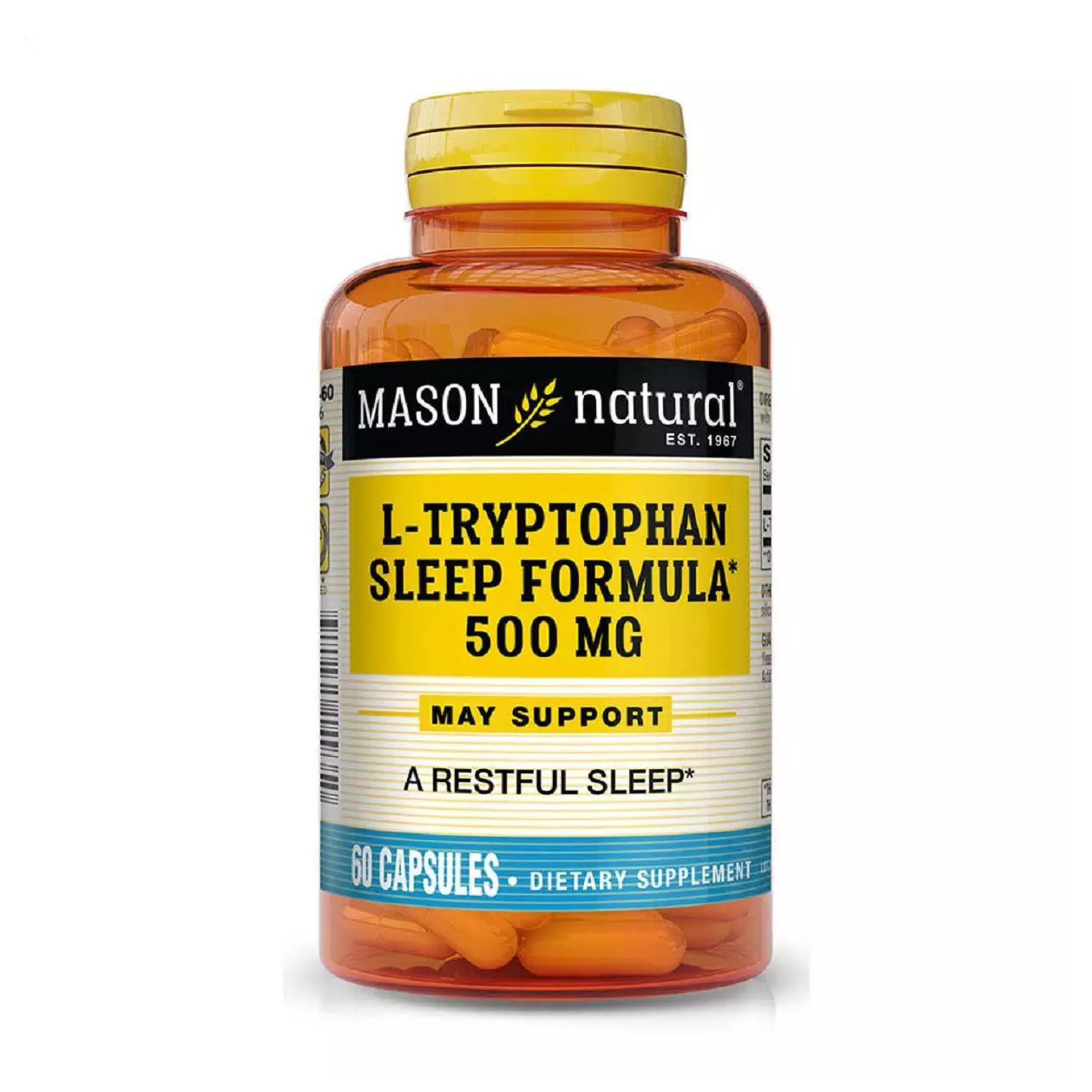 

L-Триптофан Формула сну Mason Natural L-Tryptophan Sleep Formula 500 мг, 60 капсул