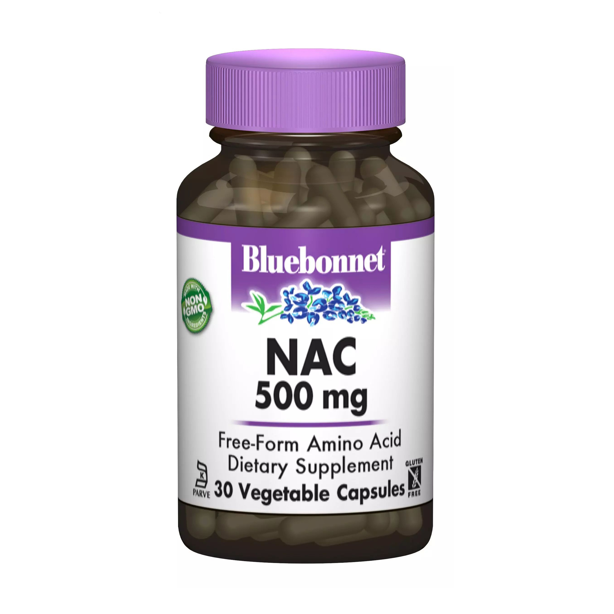 

N-Ацетил-L-Цистеїн Bluebonnet Nutrition NAC 500 мг, 30 капсул