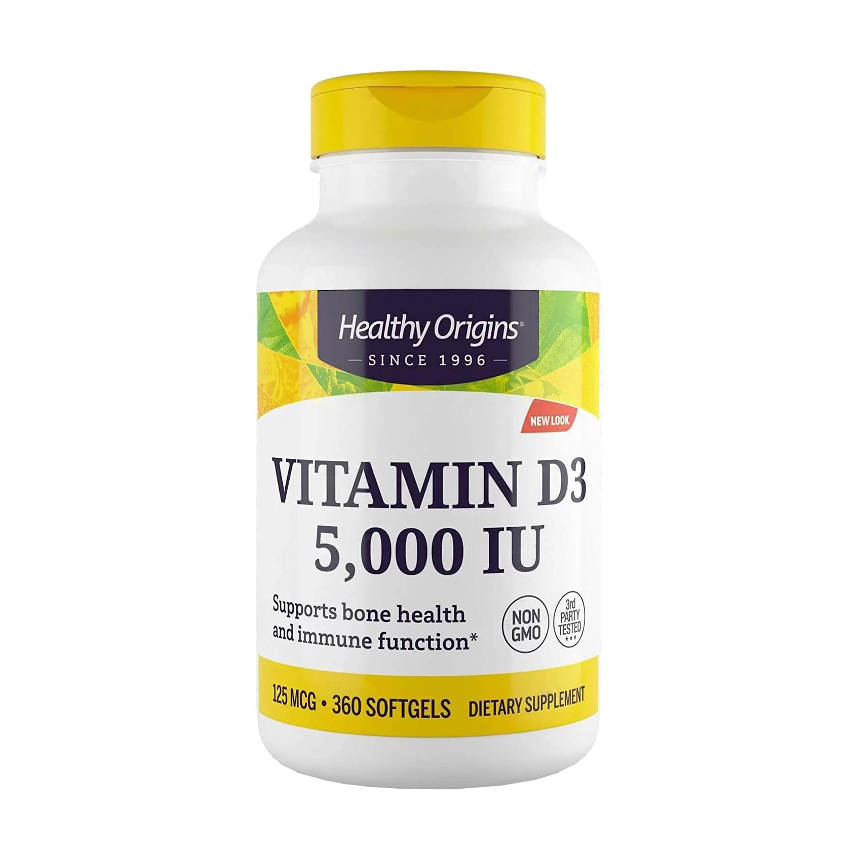 

Вітамін Д3 Healthy Origins Vitamin D3, 5000 МО, 120 гелевих капсул