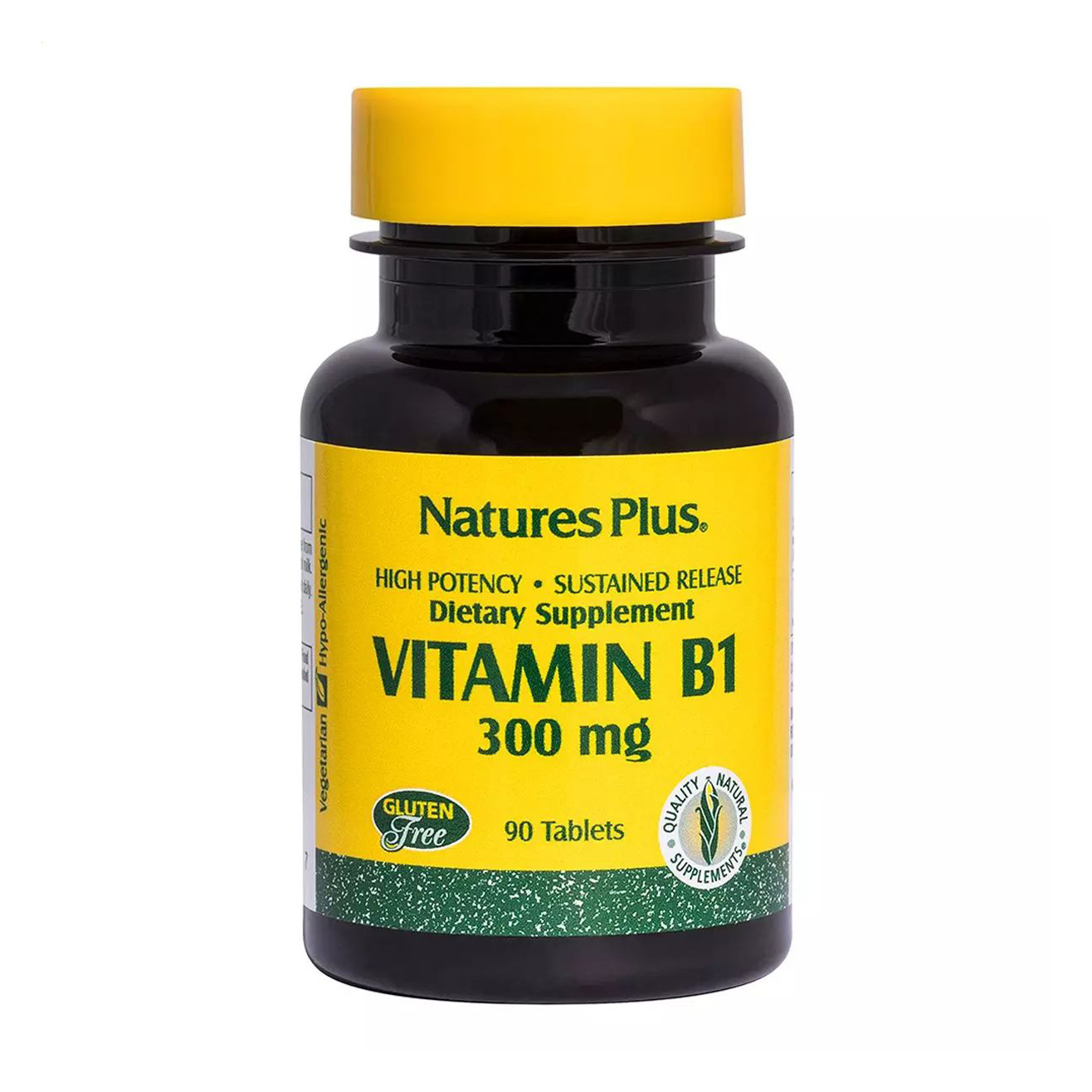 

Вітамін B1 NaturesPlus Vitamin B1, 300 мг, 90 таблеток