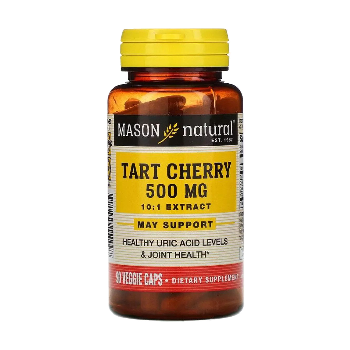 

Вишневий екстракт Mason Natural Tart Cherry 500 мг, 90 капсул