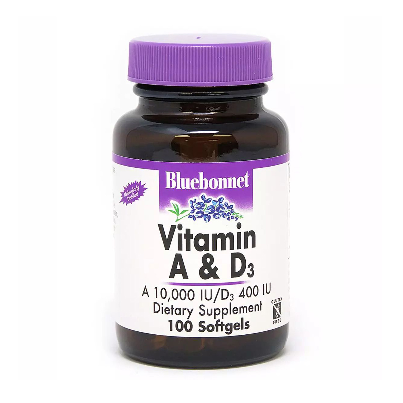 

Вітамін A та Д3 Bluebonnet Nutrition Vitamin A & D3, 100 капсул