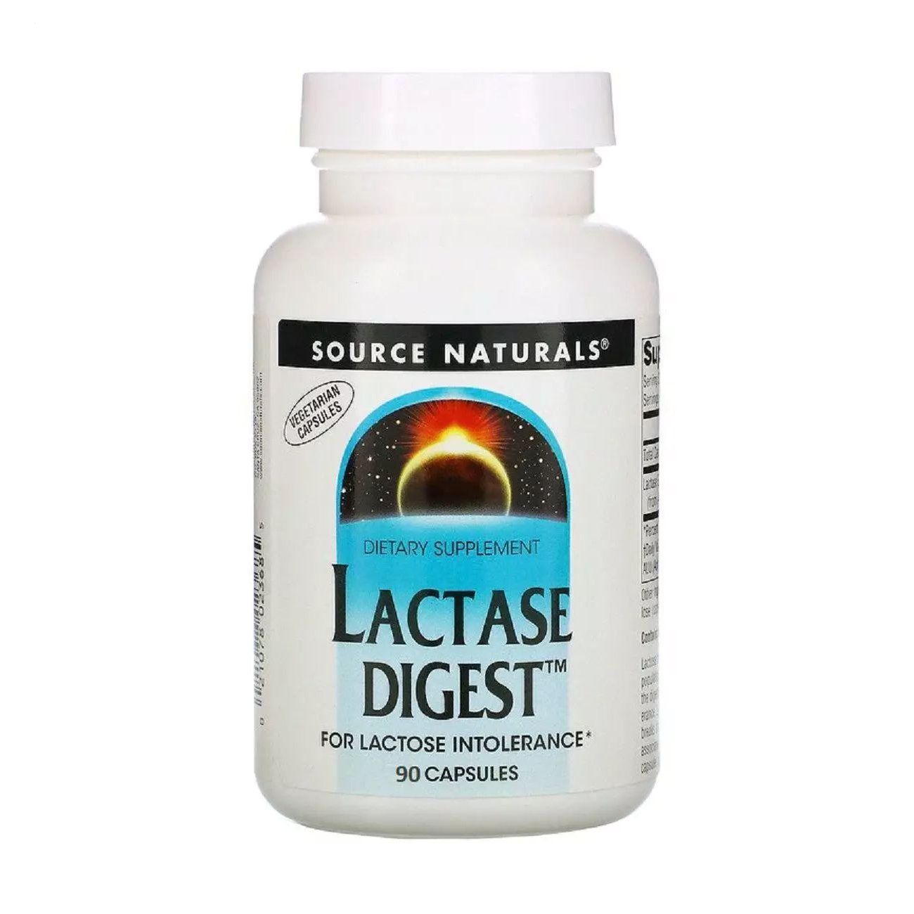 

Лактаза Source Naturals Lactase Digest, 90 капсул