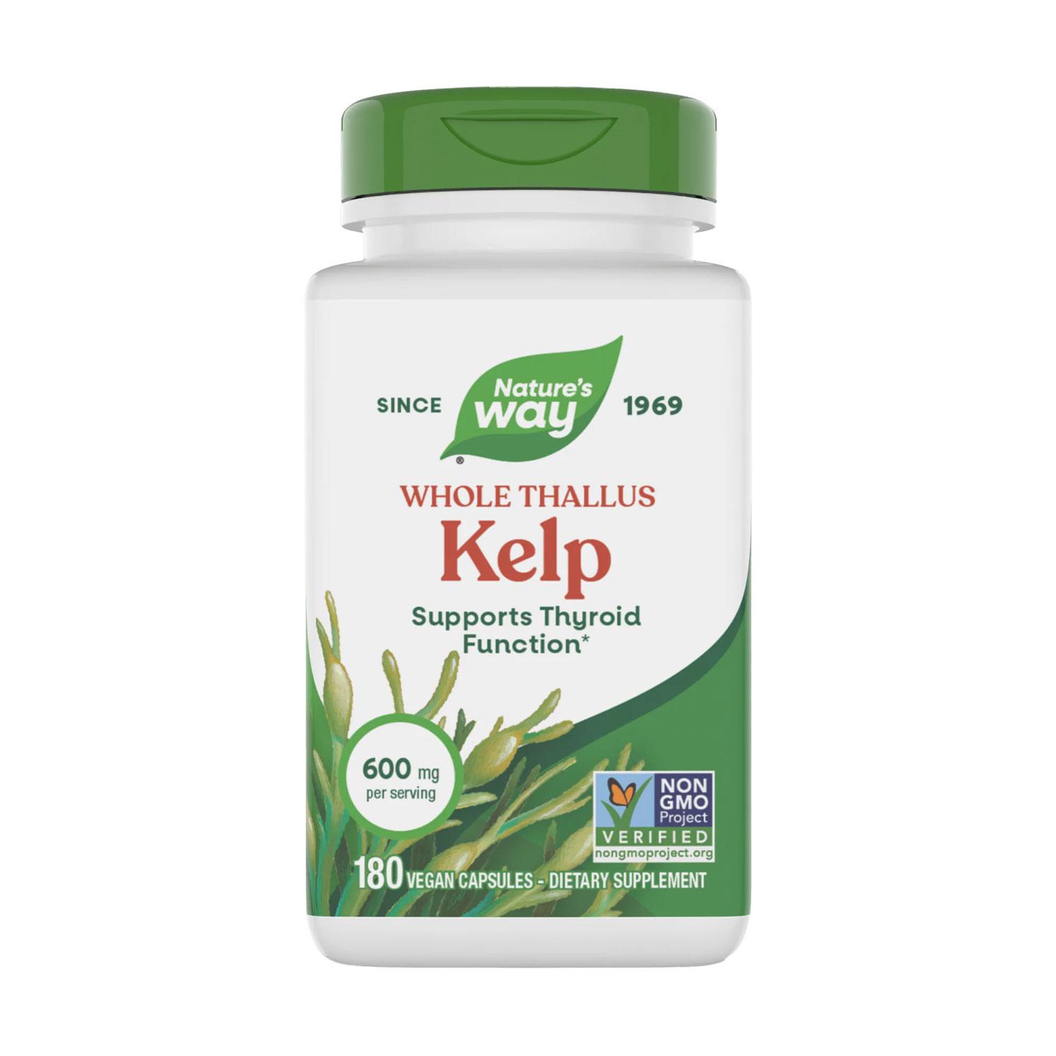 

Ламінарія Nature's Way Kelp 600 мг, 180 капсул