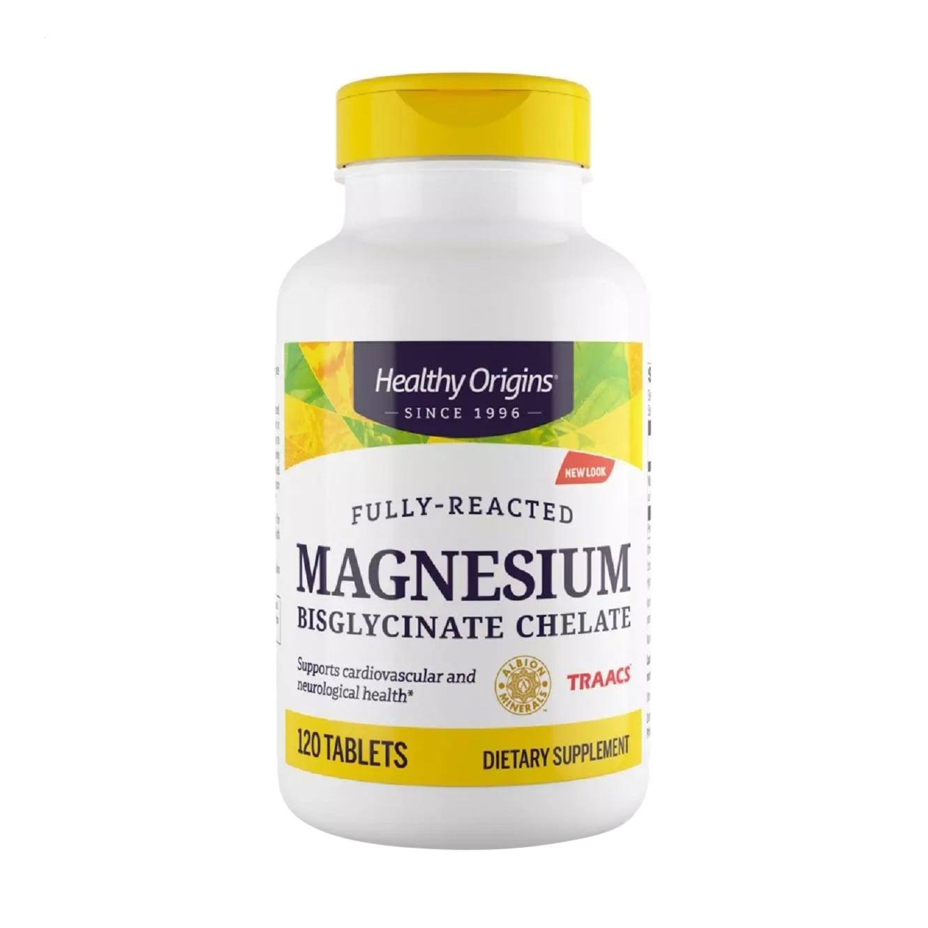 

Магній Бісгліцинат Хелат Healthy Origins Magnesium Bisglycinate Chelate 200 мг, 120 таблеток