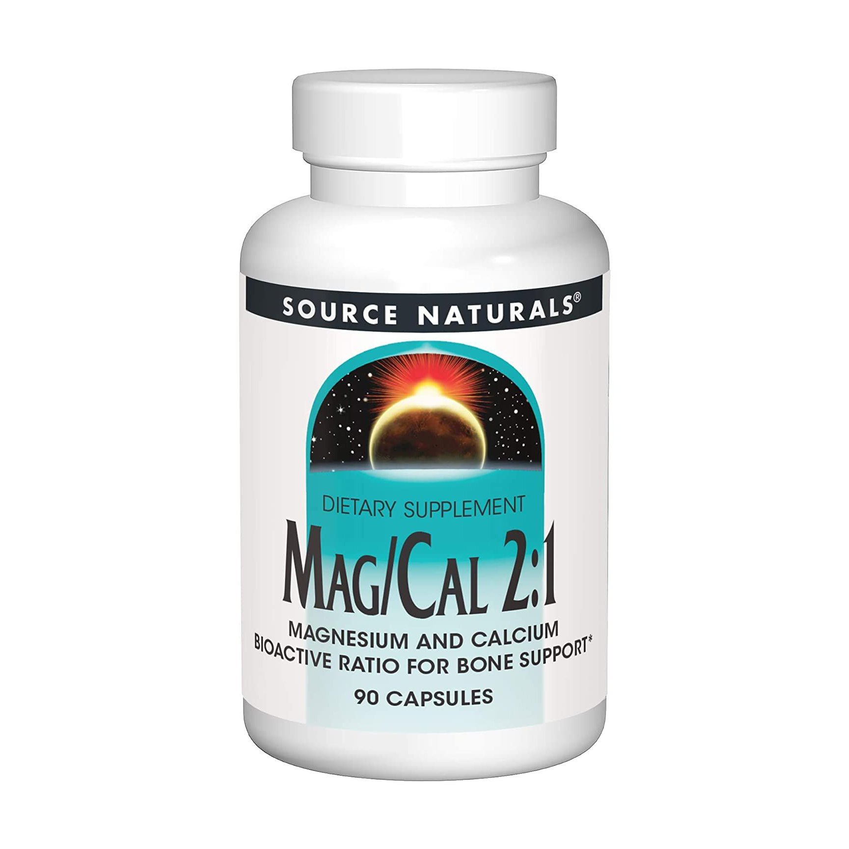 

Магній та кальцій Source Naturals Mag/Cal 2:1, 370 мг, 90 капсул