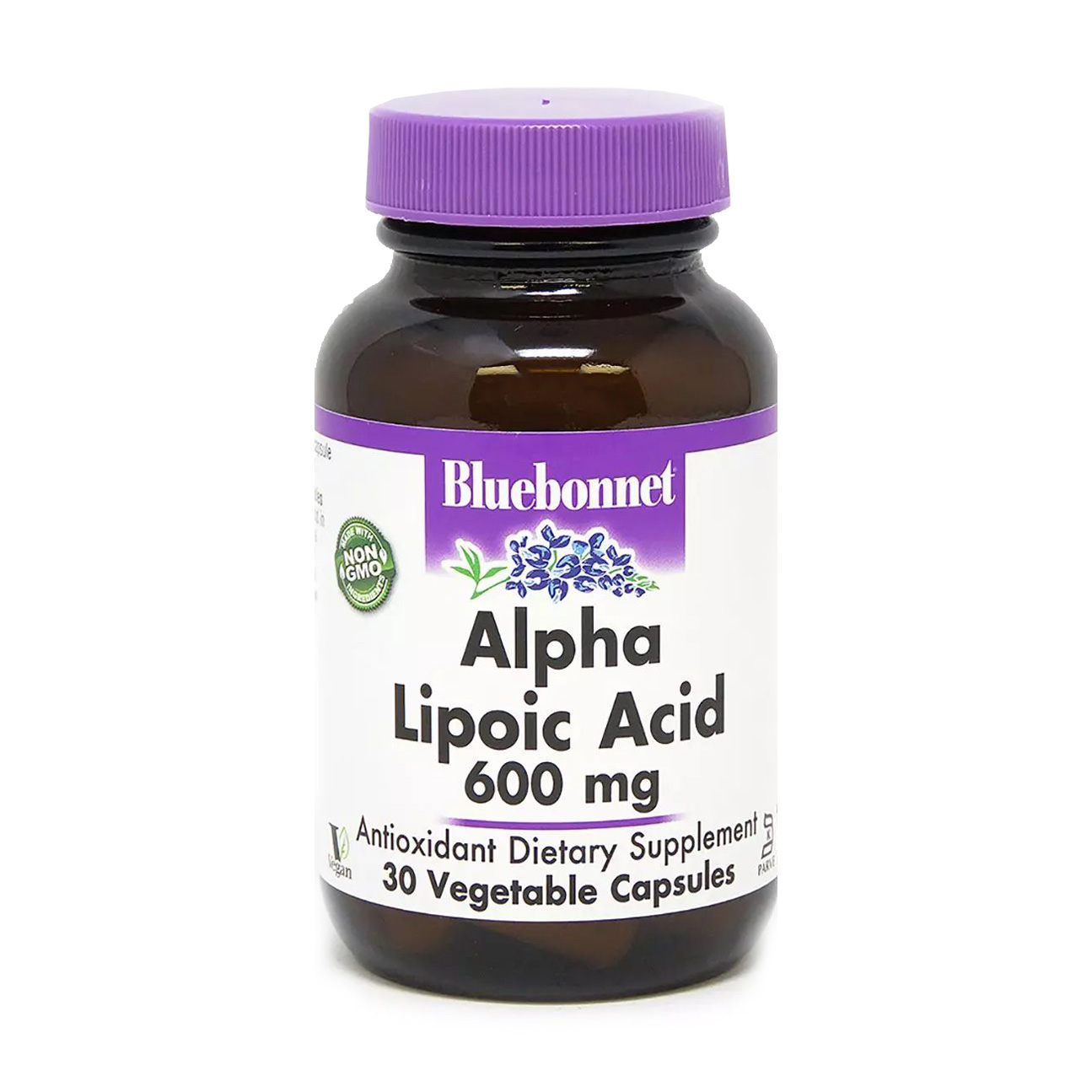

Альфа-ліпоєва кислота Bluebonnet Nutrition Alpha Lipoic Acid, 600 мг, 30 вегетаріанських капсул