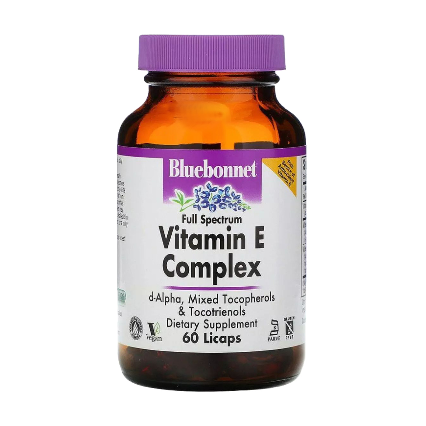 

Комплекс вітаміну E Bluebonnet Nutrition Vitamin E Complex, 60 капсул