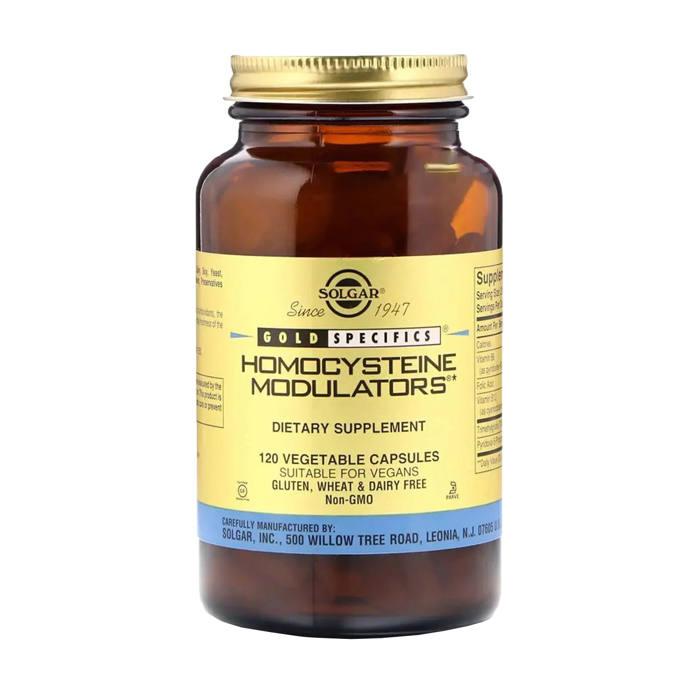 

Модулятор гомоцистеїну Solgar Homocysteine Modulators, 120 капсул