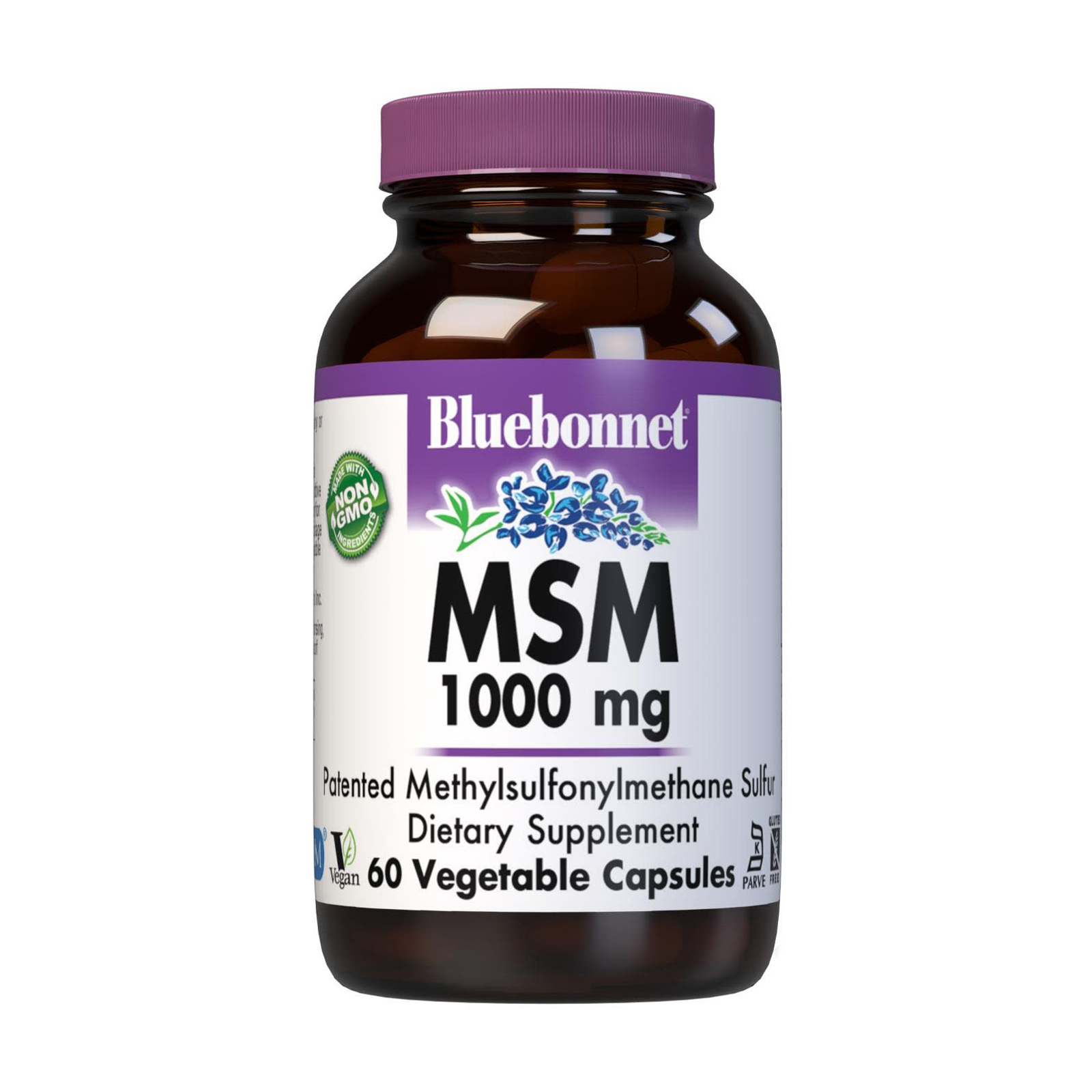 

Метилсульфонілметан Bluebonnet Nutrition MSM 1000 мг, 60 капсул