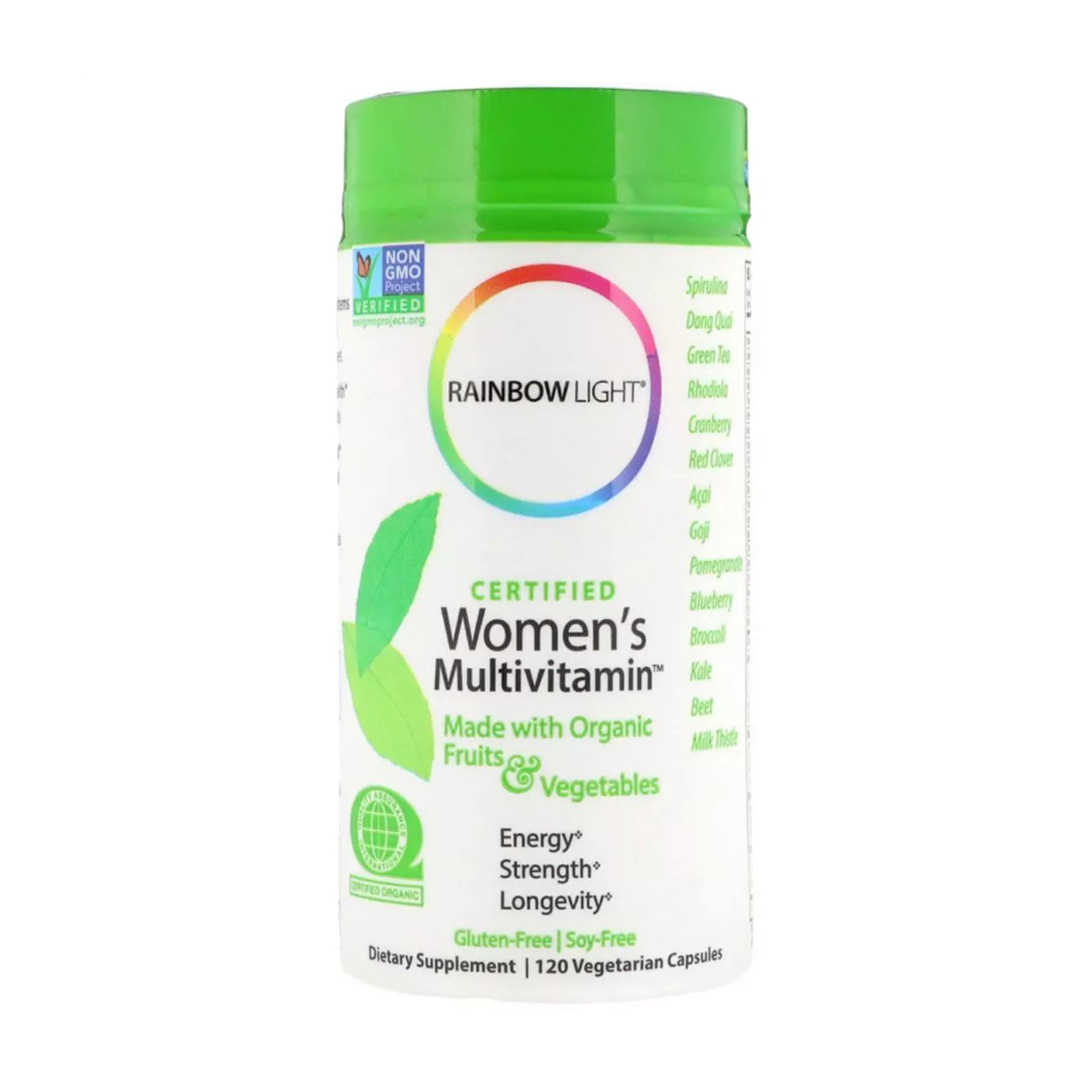 

Уцінка! Жіночі мультивітаміни Rainbow Light Certified Women's Multivitamin, 120 вегетаріанських капсул