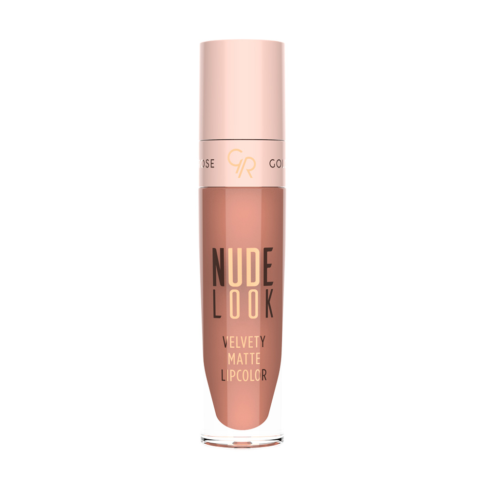 

Рідка матова помада для губ Golden Rose Nude Look Velvety Matte Lipcolor 02 Peachy Nude, 5.5 мл
