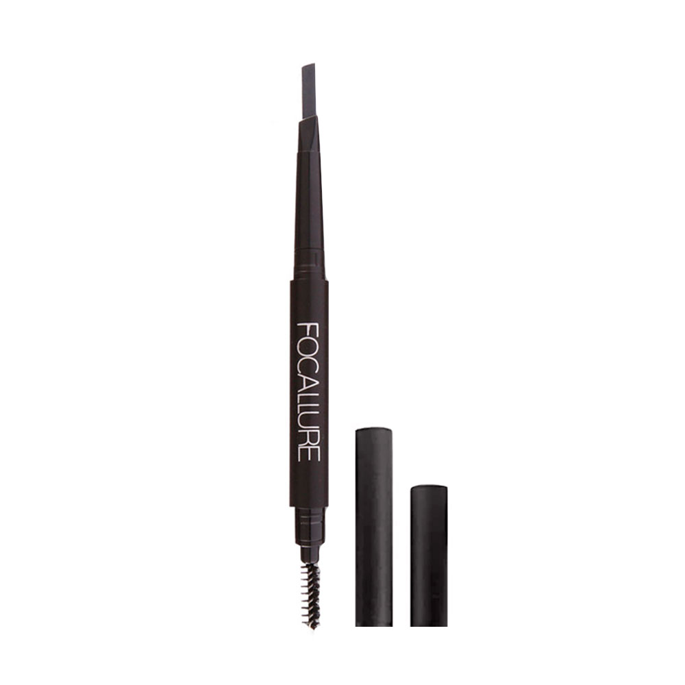 

Автоматичний олівець для брів Focallure Auto Brows Pen, зі щіточкою, 01 Dark Grey, 0.25 г