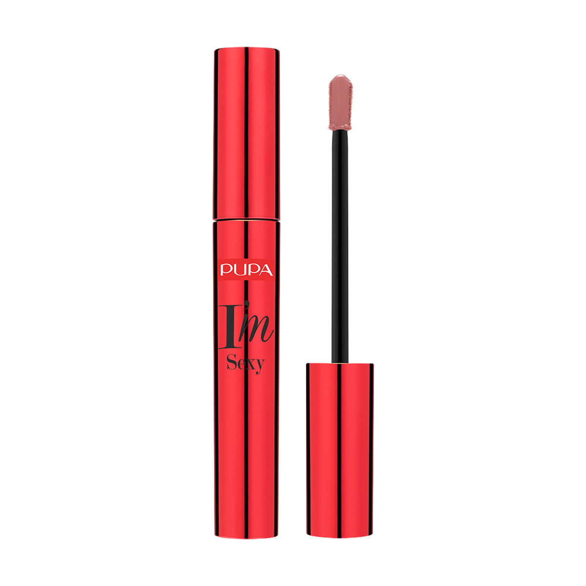 

Рідка вінілова помада для губ Pupa I'm Sexy Liquid Lip Colour 002 Nude Beige, 2.7 мл