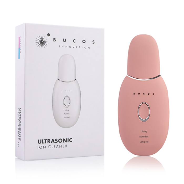 

Ультразвуковий іонний скрабер для обличчя BUCOS Ultrasonic Ion Cleaner U1, персиковий
