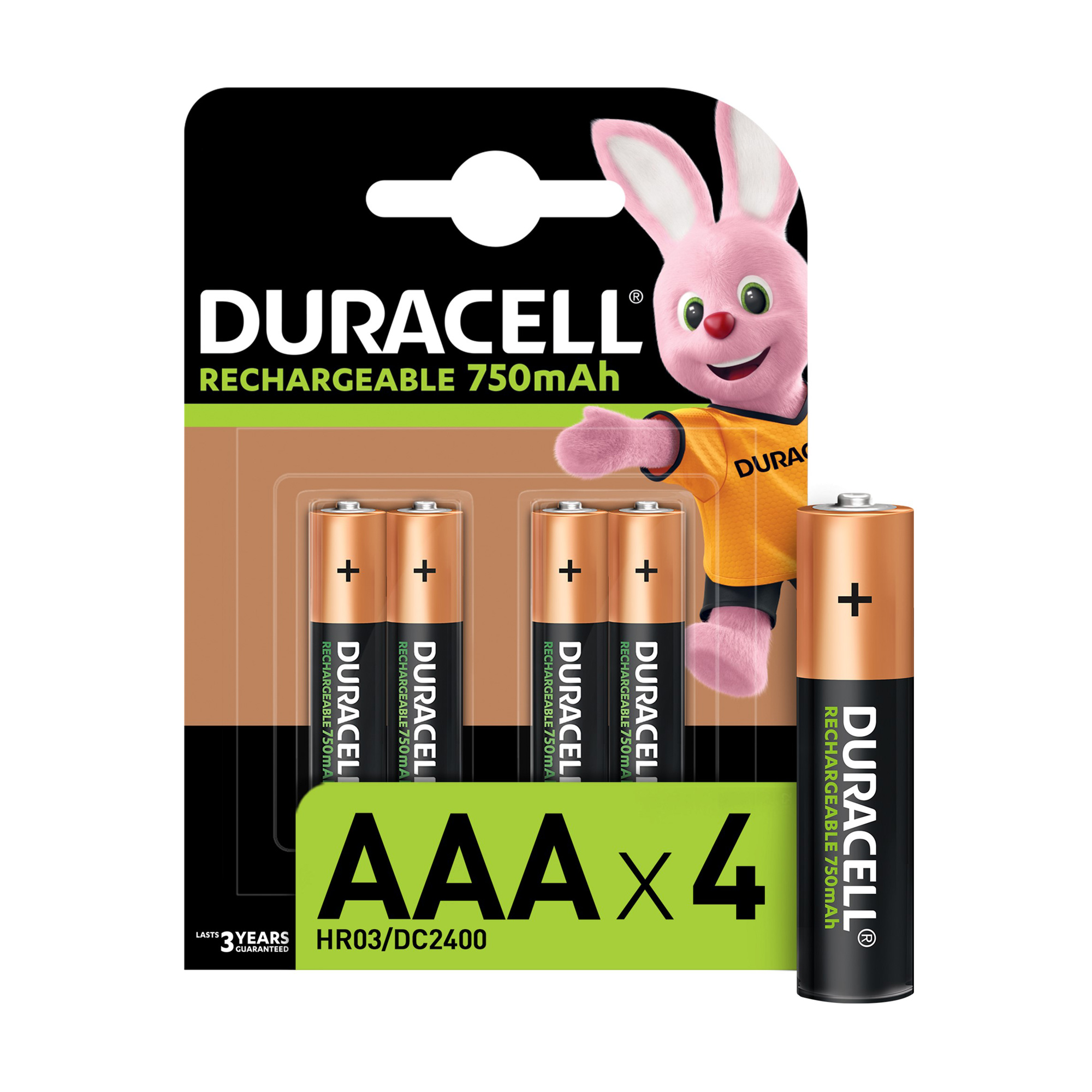 

Уцінка! Акумулятори Duracell Recharge AAA 750 mAh, 4 шт