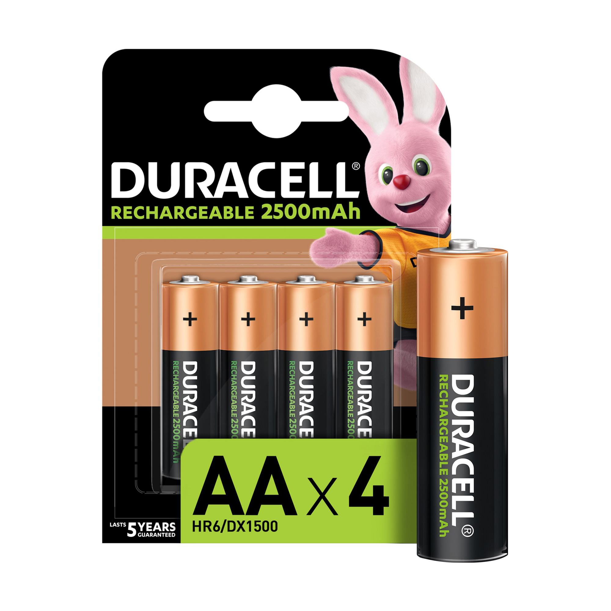 

Акумулятори Duracell Recharge AA 2500 mAh, 4 шт