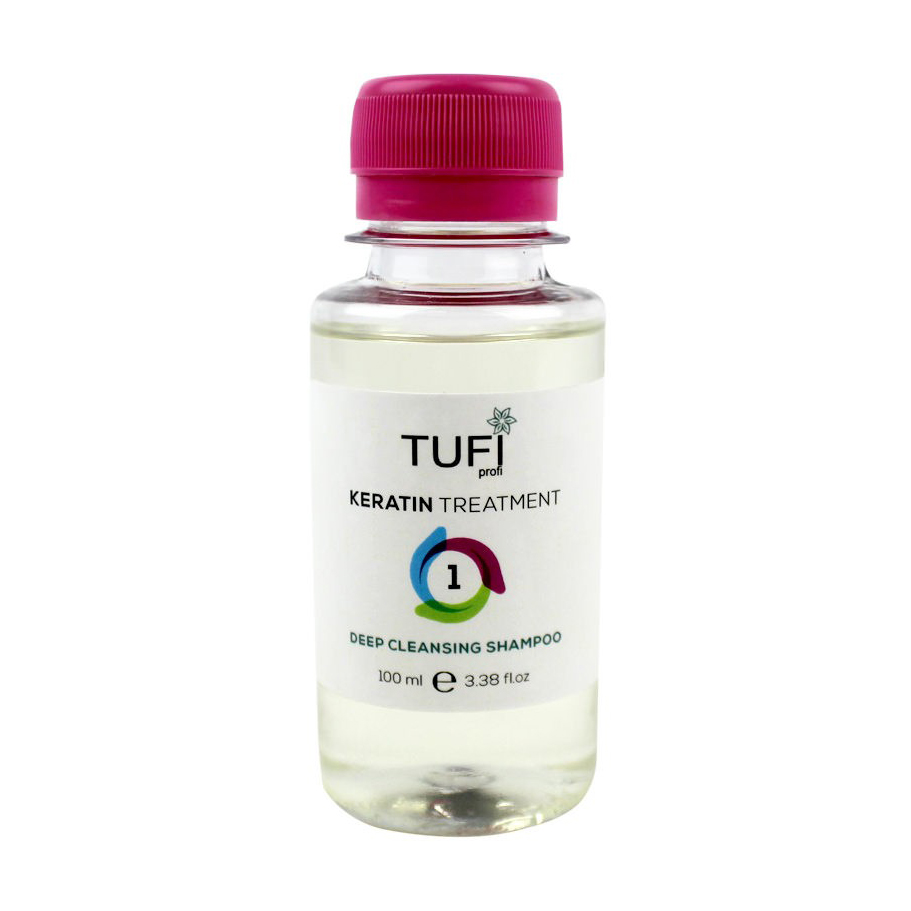 

Шампунь для глибокого очищення волосся Tufi Profi Keratin Treatment Deep Cleansing Shampoo, 100 мл
