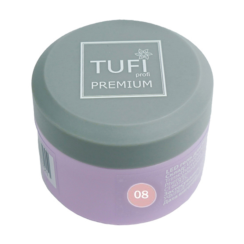 

Уцінка! LED-гель для нарощування нігтів Tufi Profi Premium Gel 08 Watermelon, 15 г