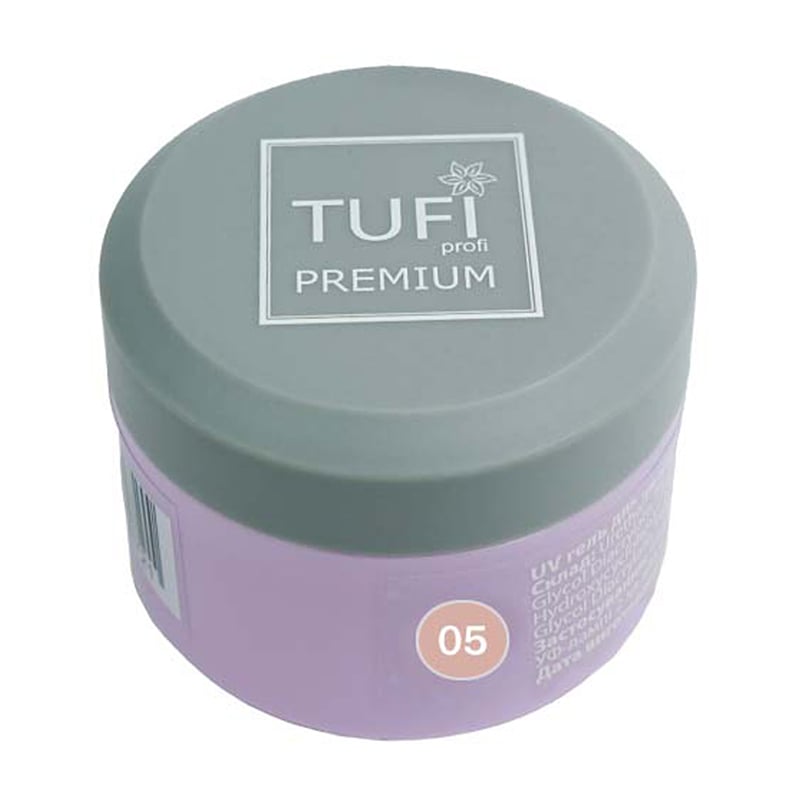 

Гель для нарощування нігтів Tufi profi Premium UV Gel, 05 Cover, 15 г