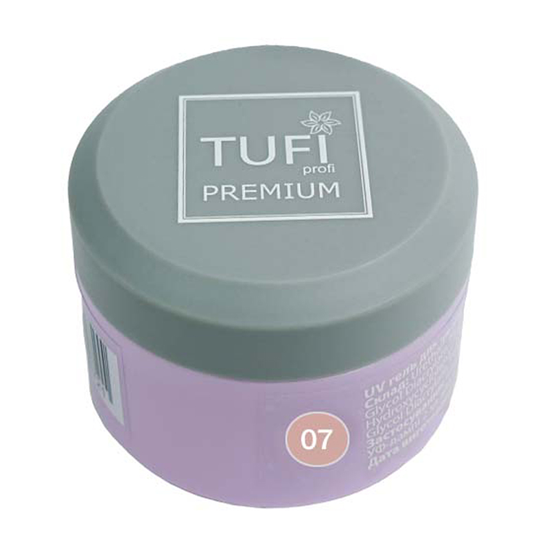 

Уцінка! Гель для нарощування нігтів Tufi Profi Premium UV Gel, 07 Cover Dark, 30 г