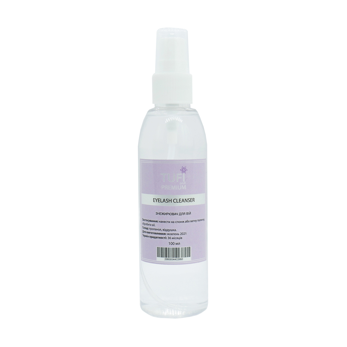 

Знежирювач для вій Tufi profi Premium Eyelash Cleanser, 100 мл