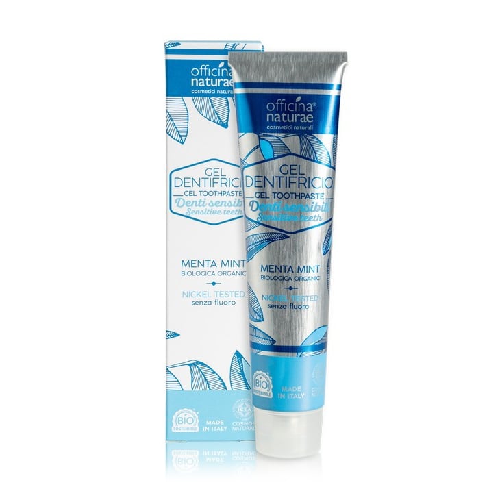

Уцінка! Натуральна гелева зубна паста Officina Naturae Mint Gel Toothpaste для чутливих зубів, алюмінієва упаковка, 75 мл