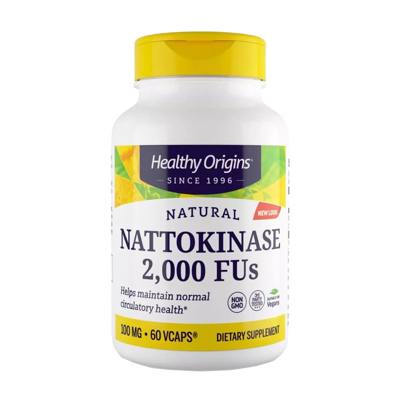 

Наттокіназа Healthy Origins Nattokinase 2000 FU's 100 мг, 60 капсул