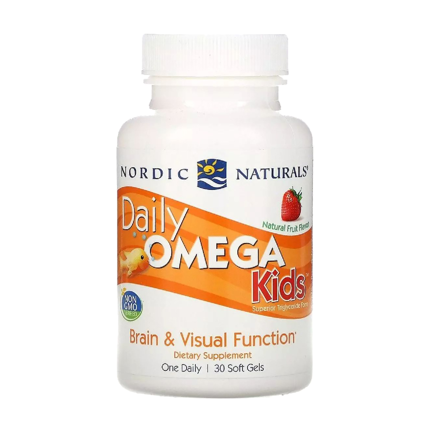 

Риб'ячий жир для дітей Nordic Naturals Daily Omega Kids 500 мг, зі смаком полуниці, 30 капсул
