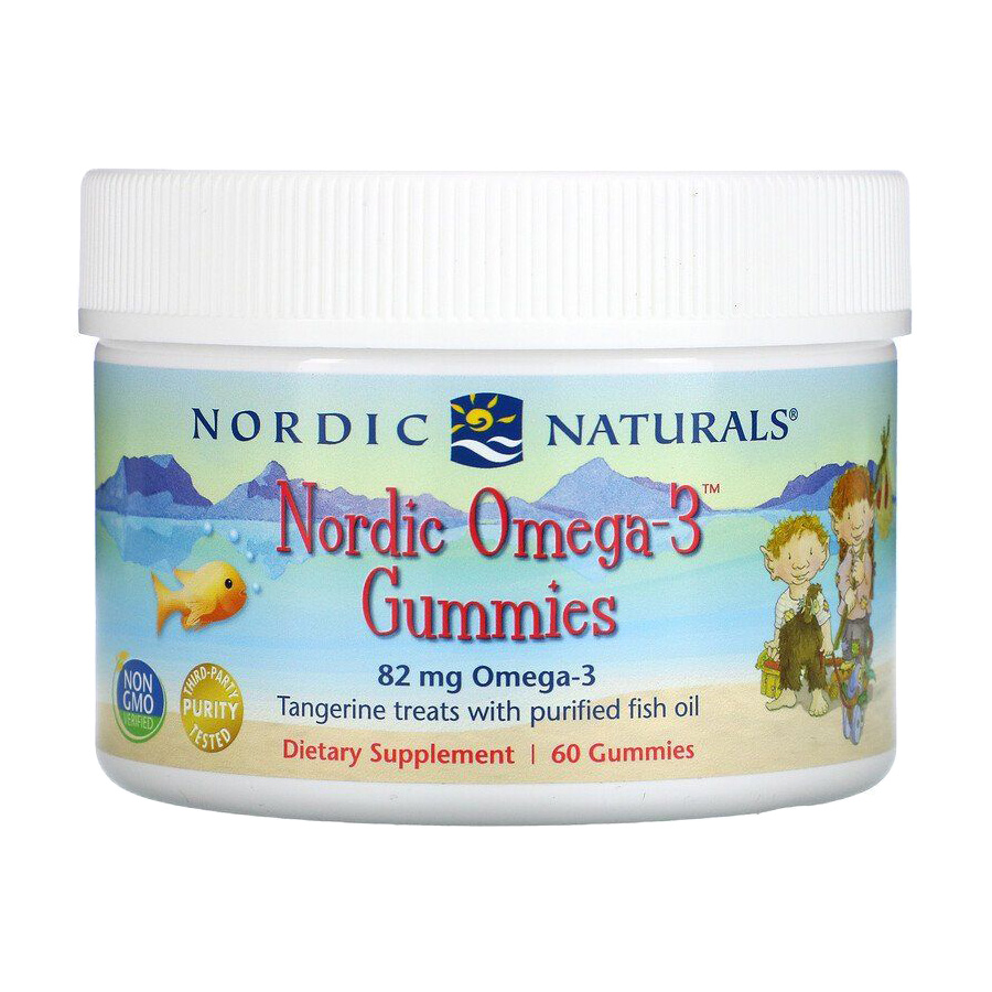 

Уцінка! Омега-3 для дітей Nordic Naturals Nordic Omega-3 зі смаком мандарина 82 мг, 60 жувальних цукерок