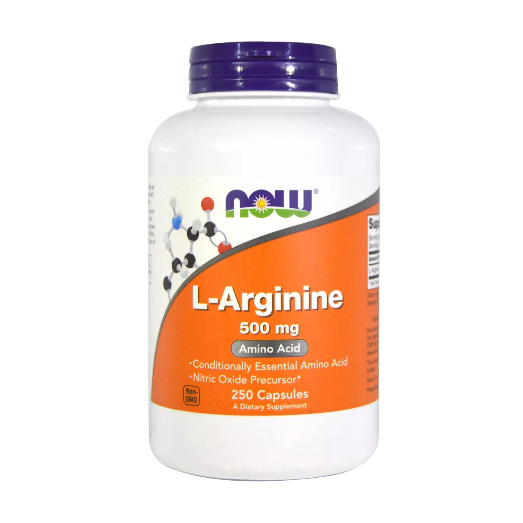 

L-Аргінін NOW foods L-Arginine 500 мг, 250 капсул