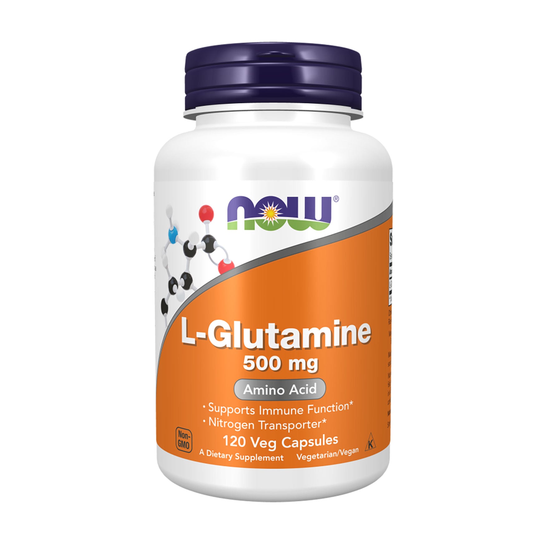 

L-Глютамін NOW foods L-Glutamine 500 мг, 120 капсул