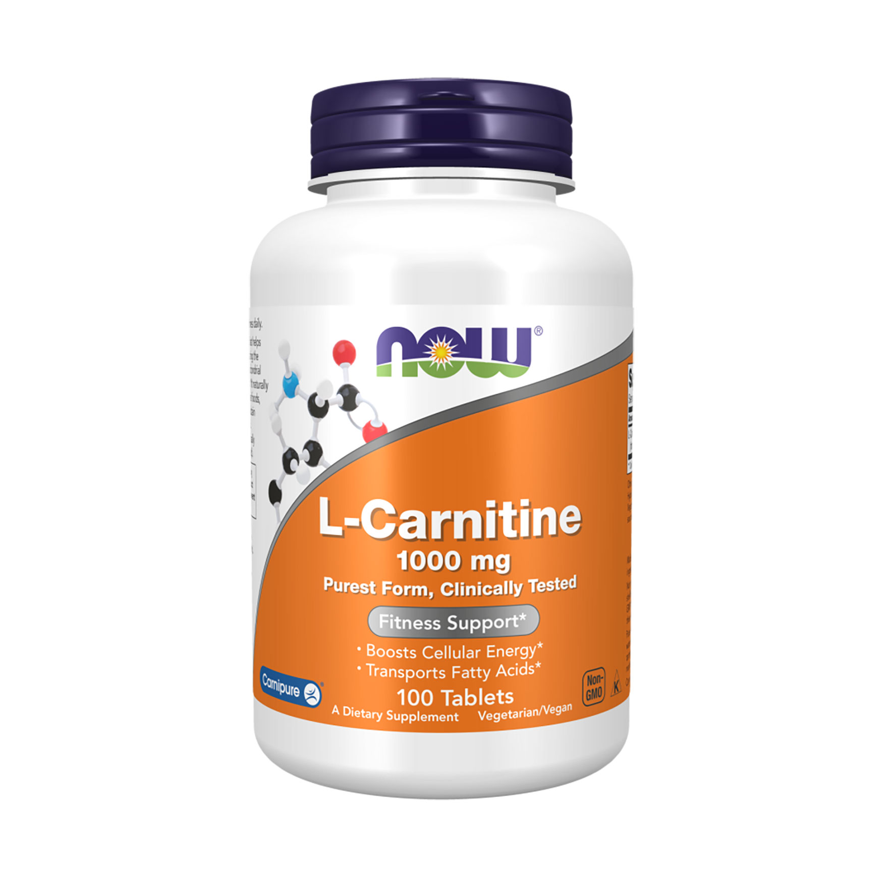 

L-Карнітин NOW foods L-Carnitine 1000 мг, 100 таблеток