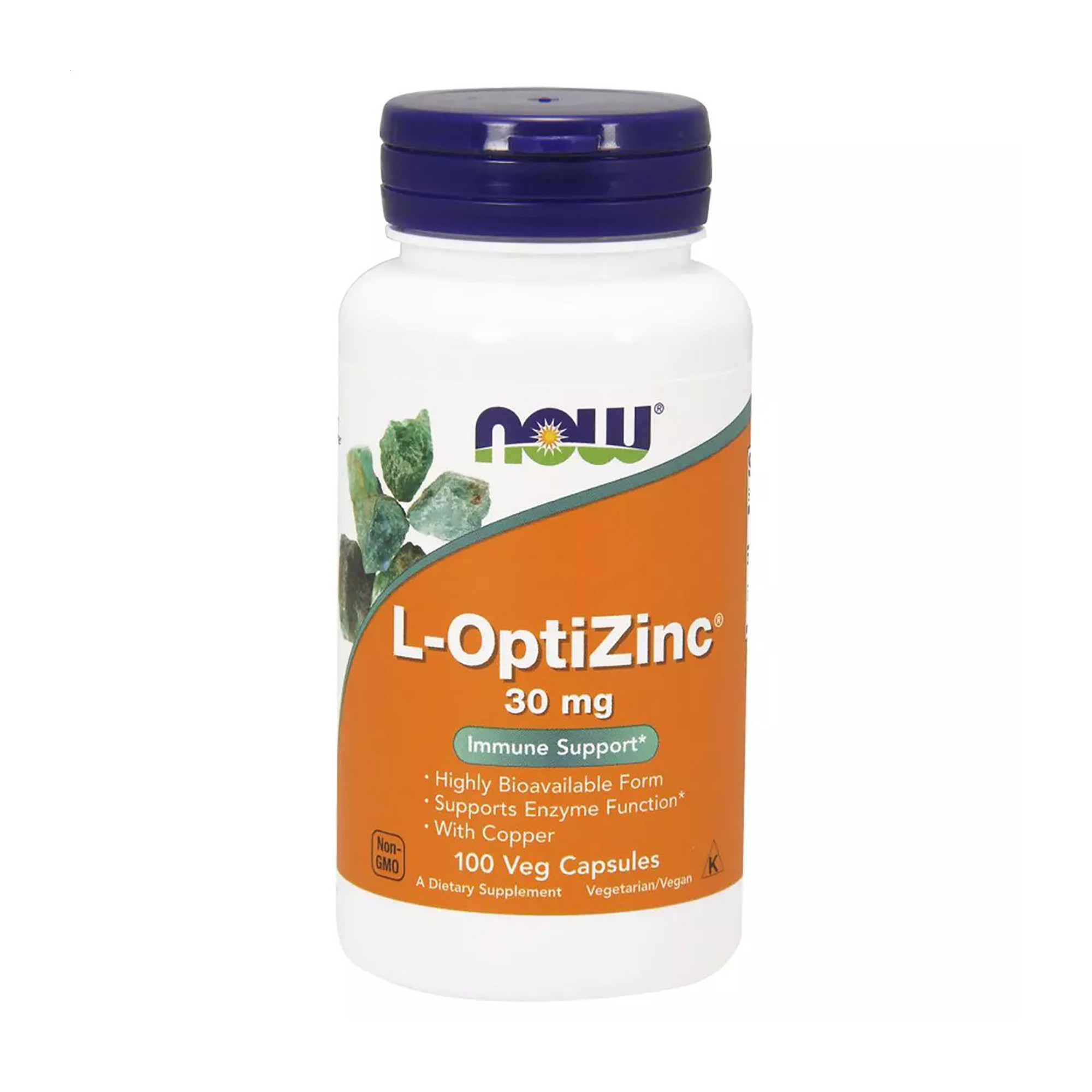 

L-ОптіЦинк NOW Foods L-OptiZinc 30 мг, 100 капсул
