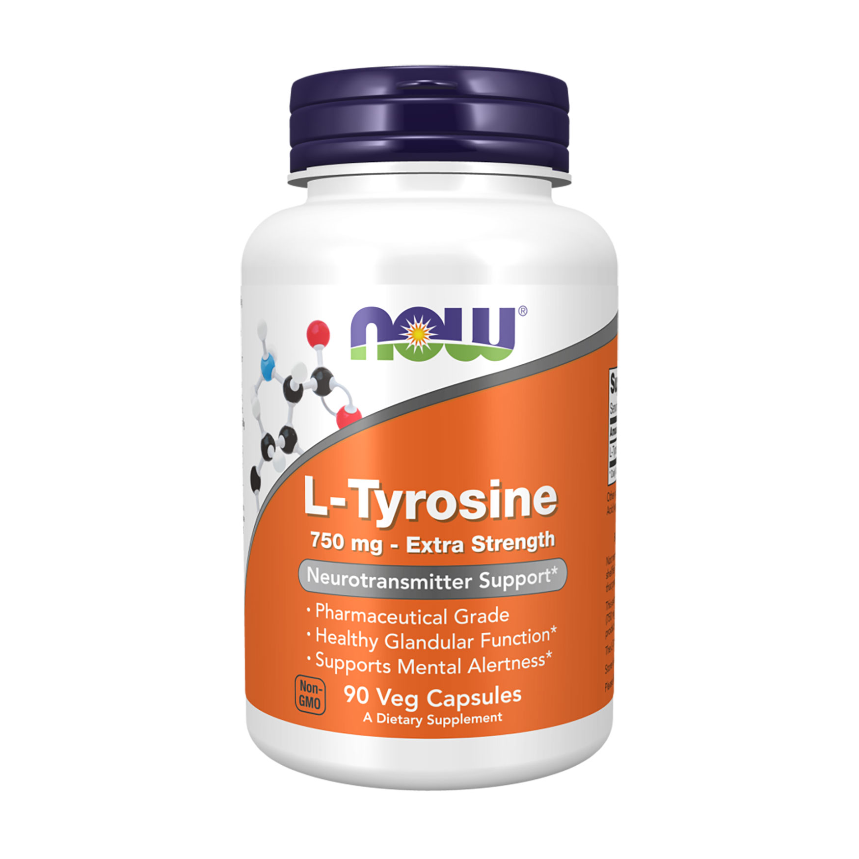 

L-Тирозин NOW foods L-Tyrosine 750 мг, 90 капсул