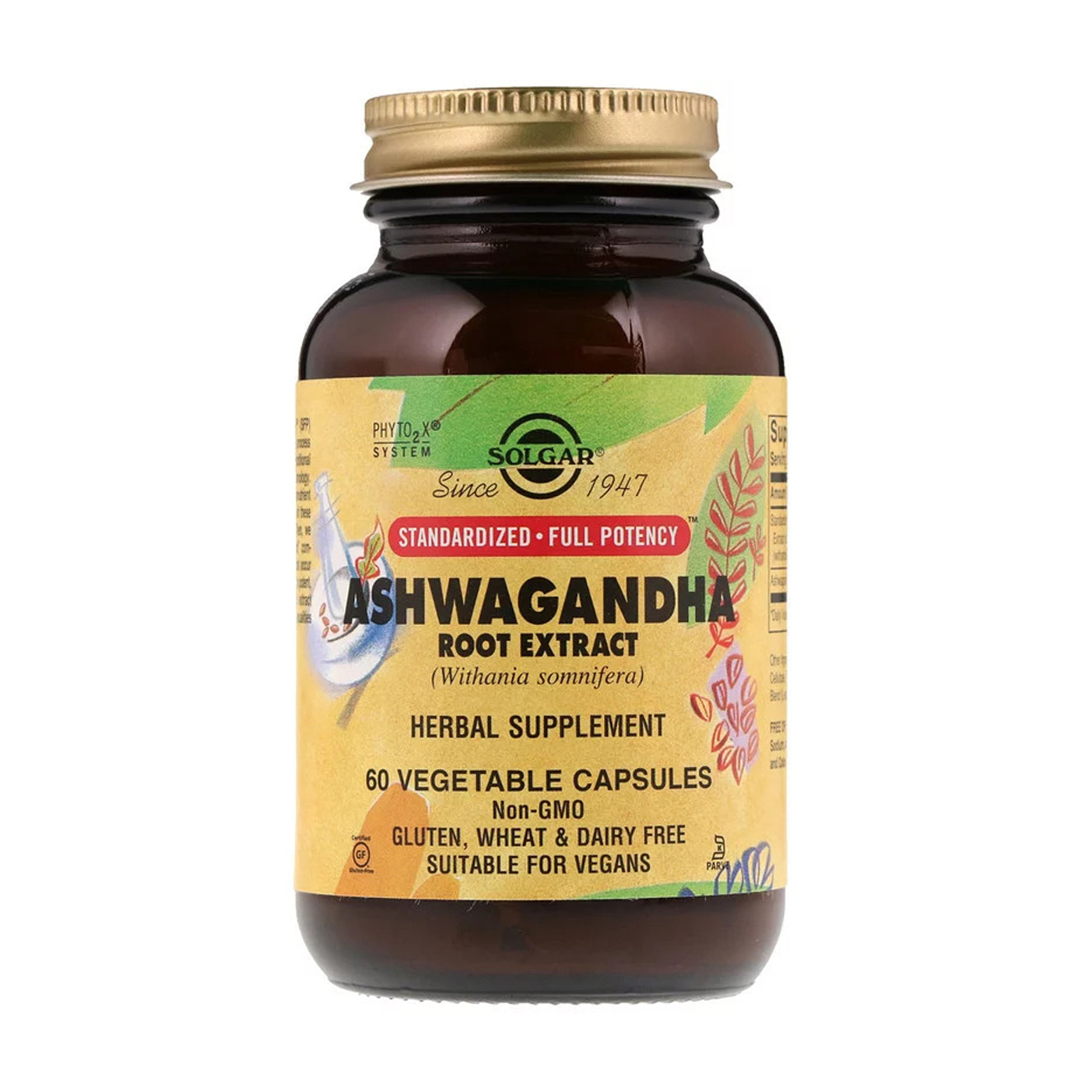 

Екстракт кореня Ашваганди Solgar Ashwagandha Root Extract, 60 капсул