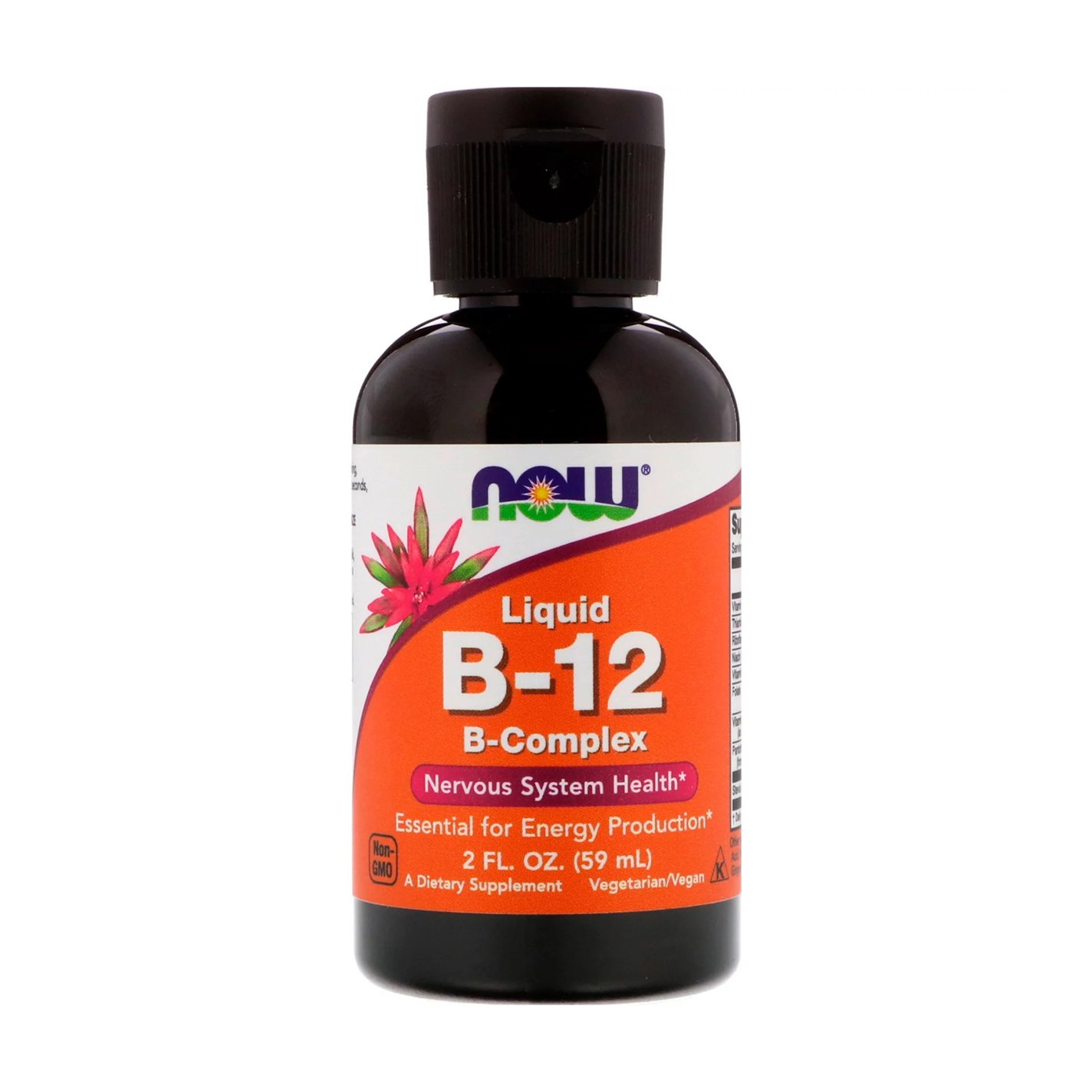 

Вітамін B-12 B-комплекс NOW foods Liquid B-12 B-Complex в рідині, 59 мл
