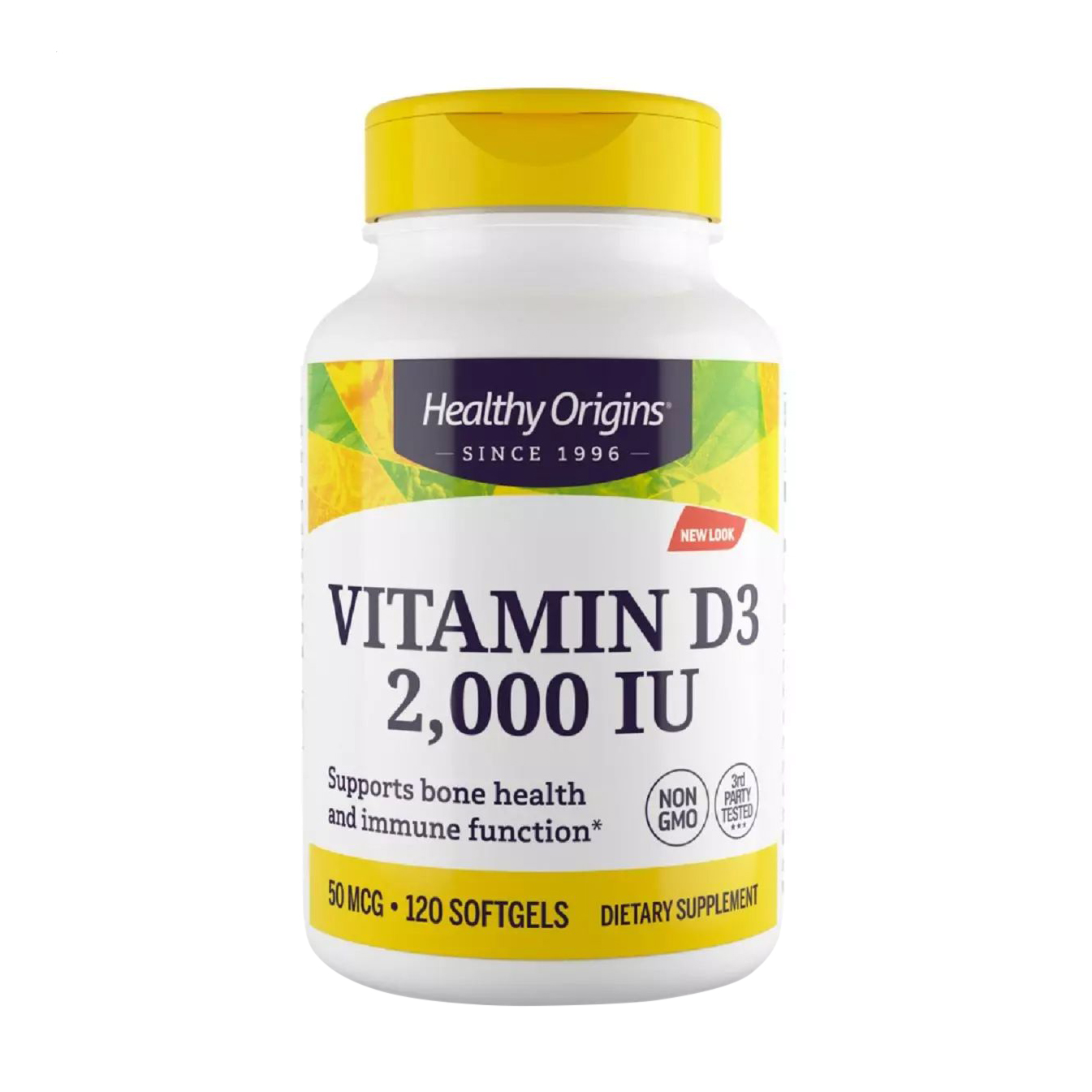 

Вітамін Д3 Healthy Origins Vitamin D3 2000 МО, 120 капсул