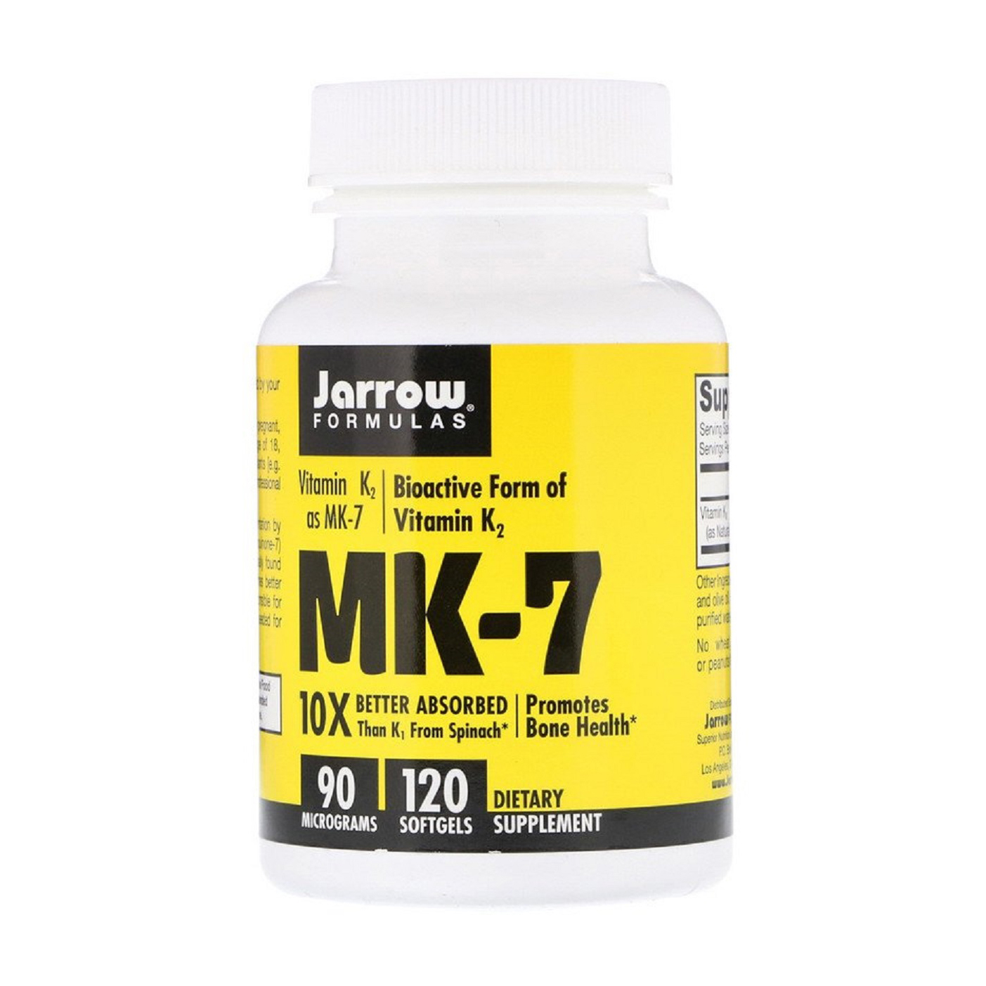

Вітамін K2 у Формі MK-7 Jarrow Formulas Vitamin K2 As MK-7, 120 капсул