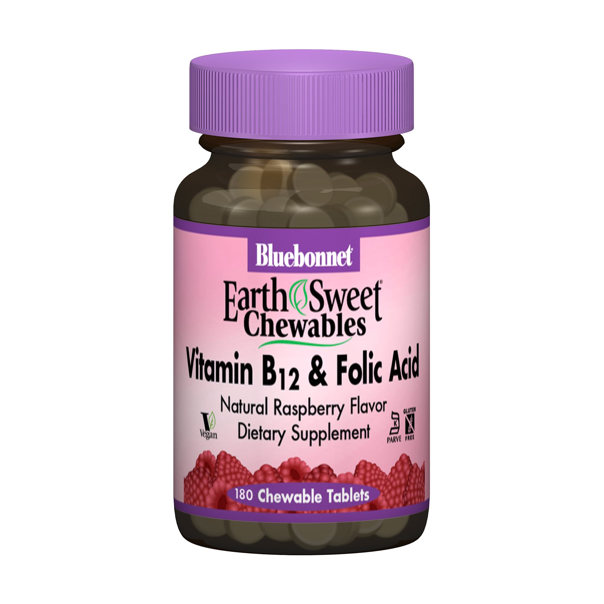 

Уцінка! Вітамін В12 + фолієва кислота Bluebonnet Nutrition Earth Sweet Chewables Vitamin B12 & Folic Acid, 180 жувальних таблеток