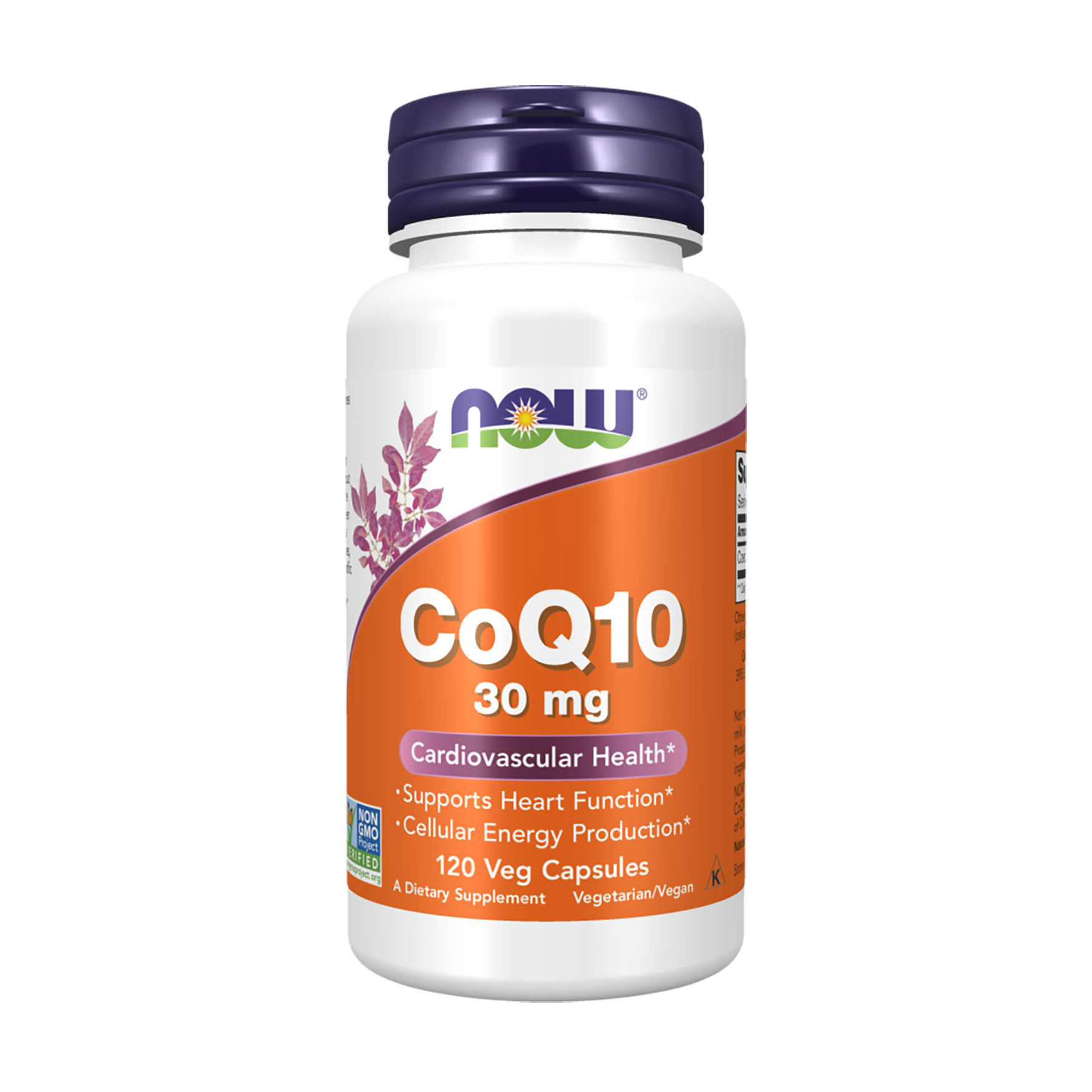 

Коензим Q10 NOW Foods CoQ10, 30 мг, 120 капсул