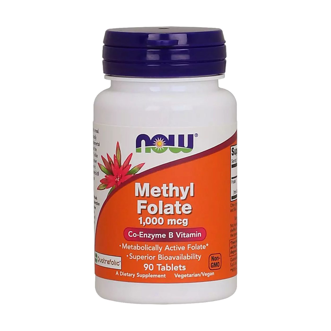 

Коензим Метилфолат B9 NOW foods Methyl Folate 1000 мкг, 90 таблеток