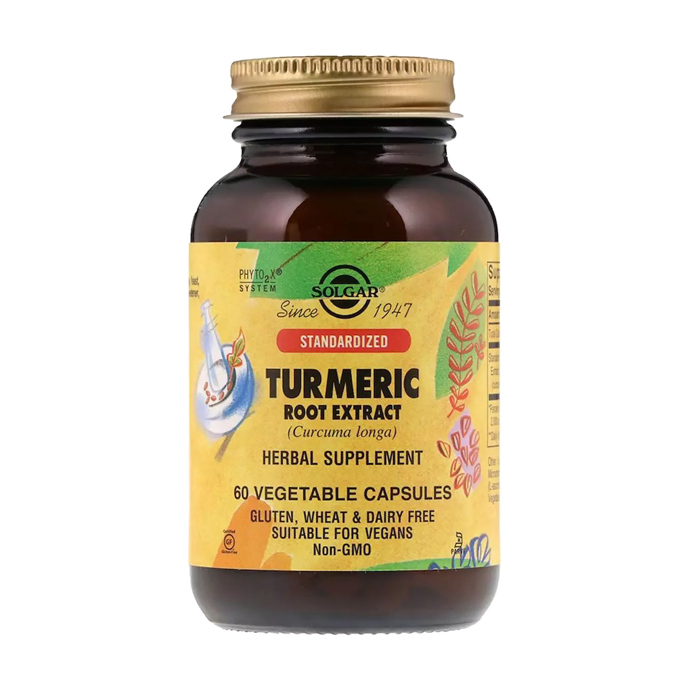 

Куркума екстракт (корінь) Solgar Turmeric Root Extract, 60 капсул